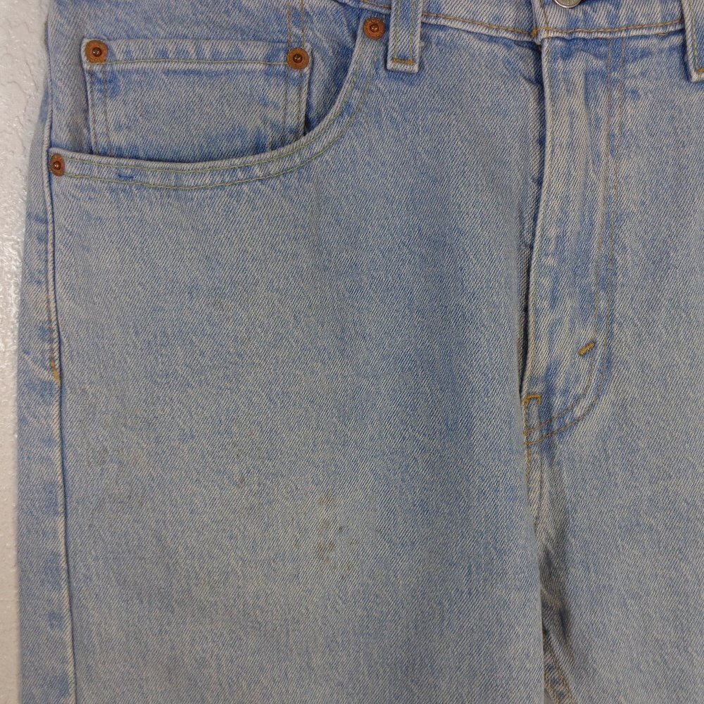 GREAT VINTAGE Levis 505 34x29 Straight Leg Light Wash 1992 ORANGE TAB USA - Picture 4 of 8